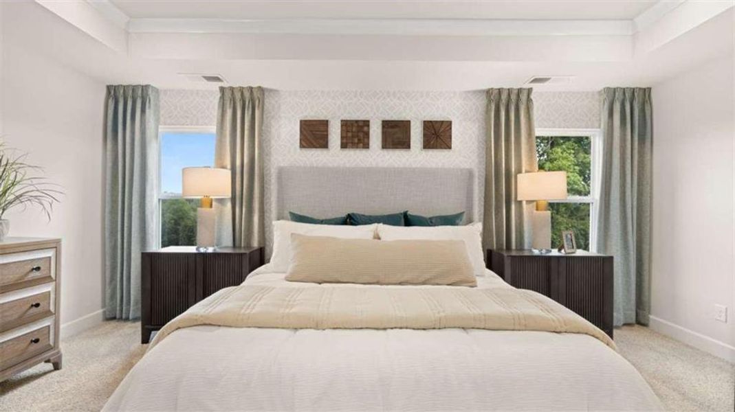 Furnished interior view inside a new home in Heritage Pointe, Senoia (Image 42).