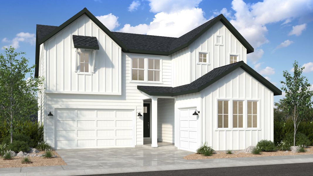 Representative exterior photo of a completed home built from the Roxborough by Taylor Morrison in Trailstone, Arvada, CO (Image 20).