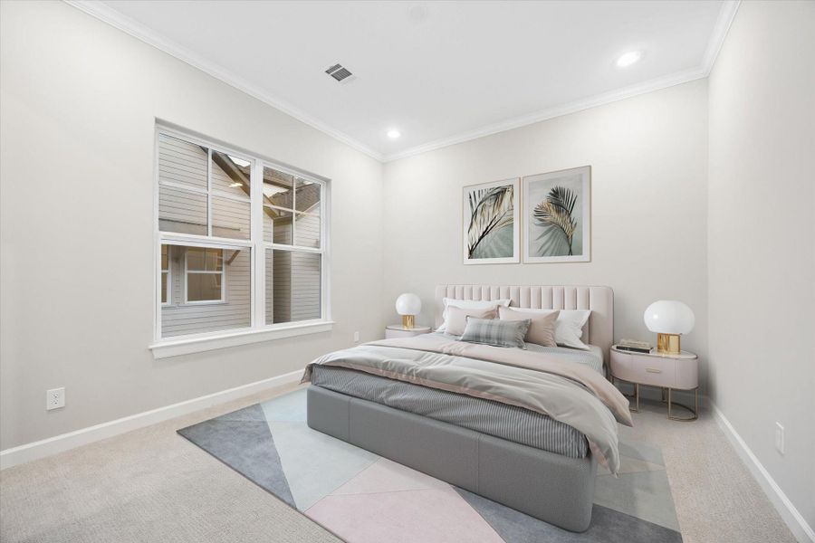 Furnished interior view inside a new home in , Houston (Image 17).