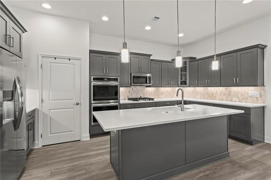 Furnished interior view inside a new home in , Hiram (Image 7).