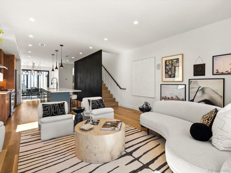 Furnished interior view inside a new home in , Denver (Image 16).