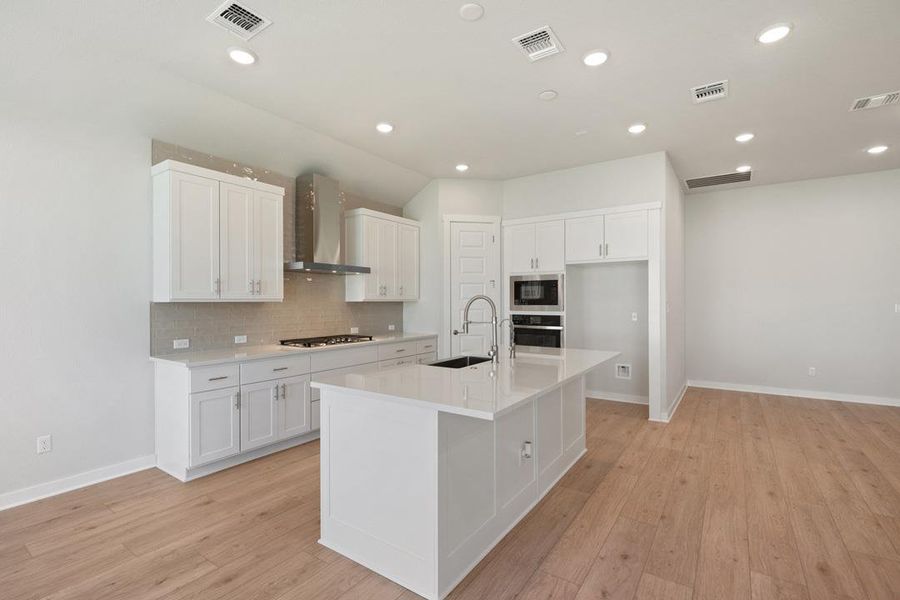 Furnished interior view inside a new home in Lariat, Liberty Hill (Image 7).