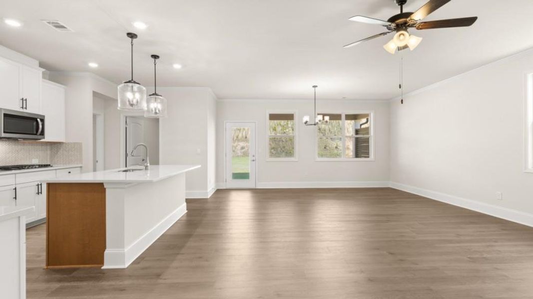 Spacious, unfurnished interior of a new home in Hamptons at Riverwood North, Dallas (Image 19).