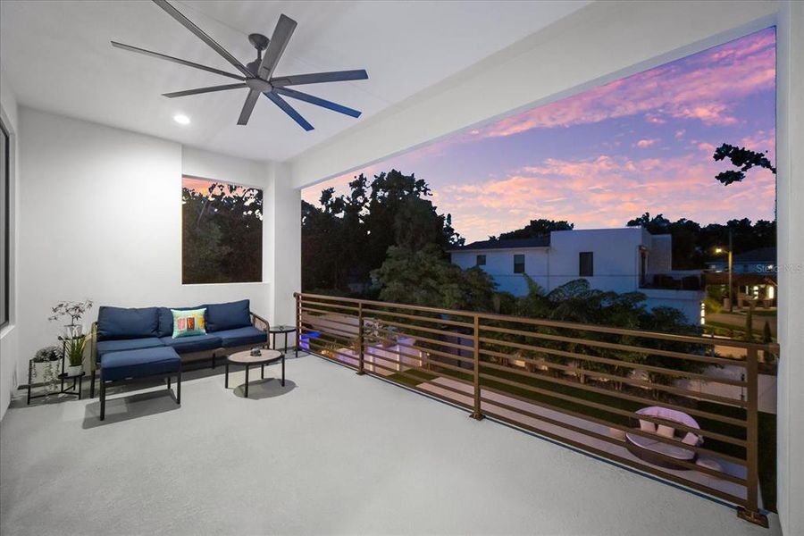 Exterior details and patio area of a home in , Tampa (Image 41).