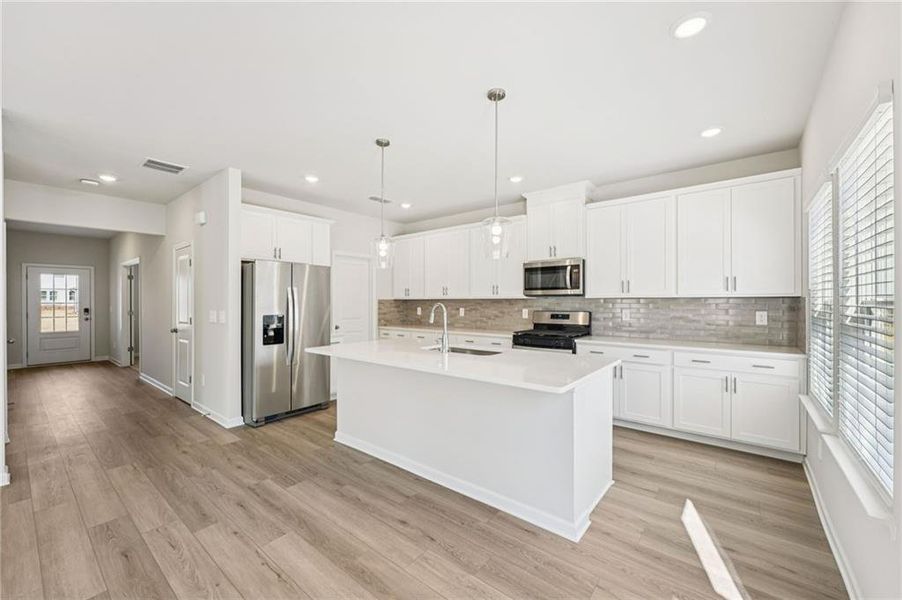 Furnished interior view inside a new home in Creekside at Oxford Park, Fairburn (Image 7).