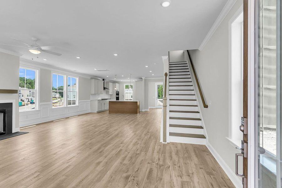 Spacious, unfurnished interior of a new home in Heron Preserve, Hanahan (Image 19). Spacious, unfurnished interior of a new home in Heron Preserve, Hanahan (Image 19).