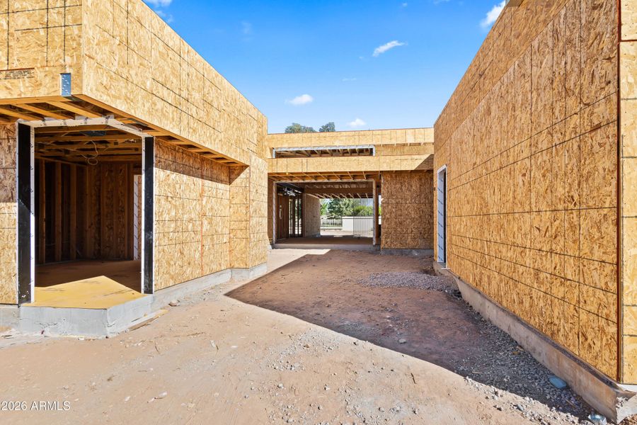 FRONT COURTYARD + GUEST CASITA