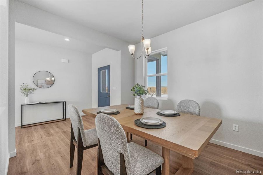 Furnished interior view inside a new home in , Pueblo West (Image 26).