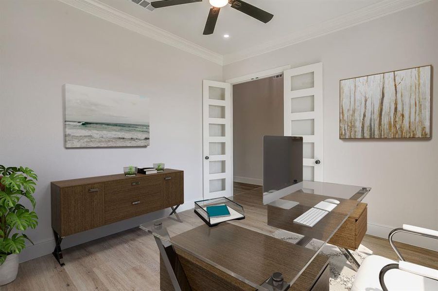 Virtual Staging.    Home Office