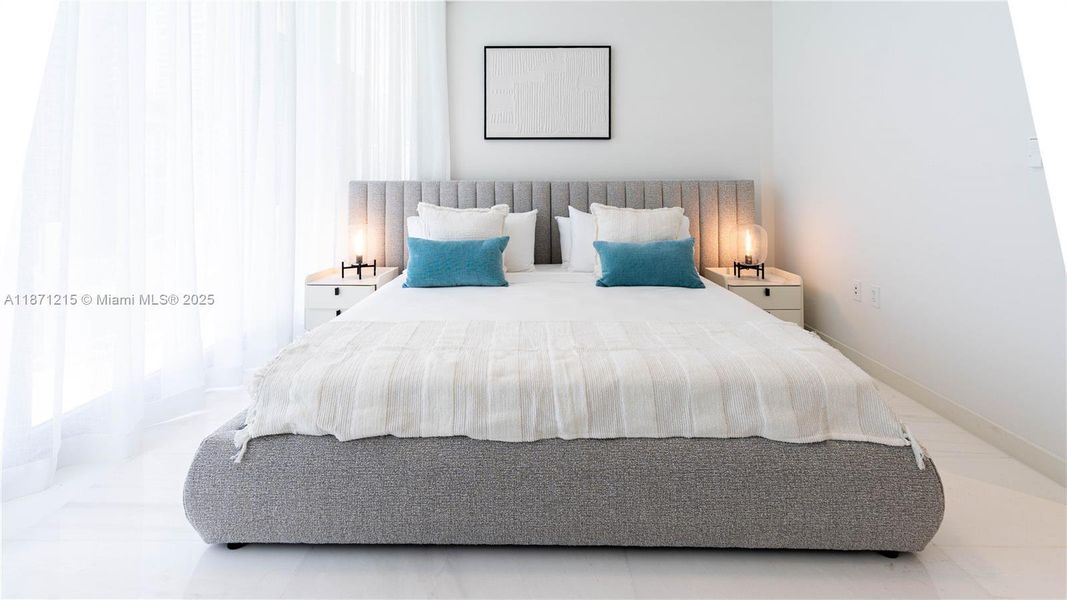 Furnished interior view inside a new home in , Miami (Image 14).