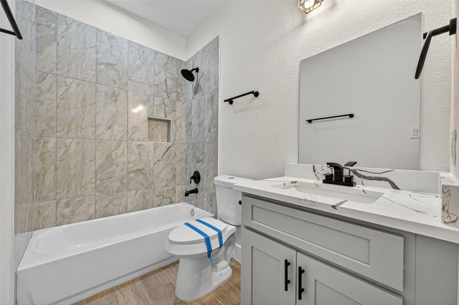 Furnished interior view inside a new home in , Cleveland (Image 15).