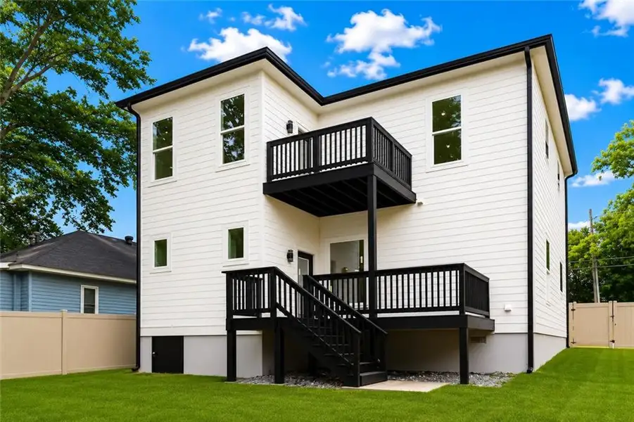Exterior details and patio area of a home in , Atlanta (Image 4).