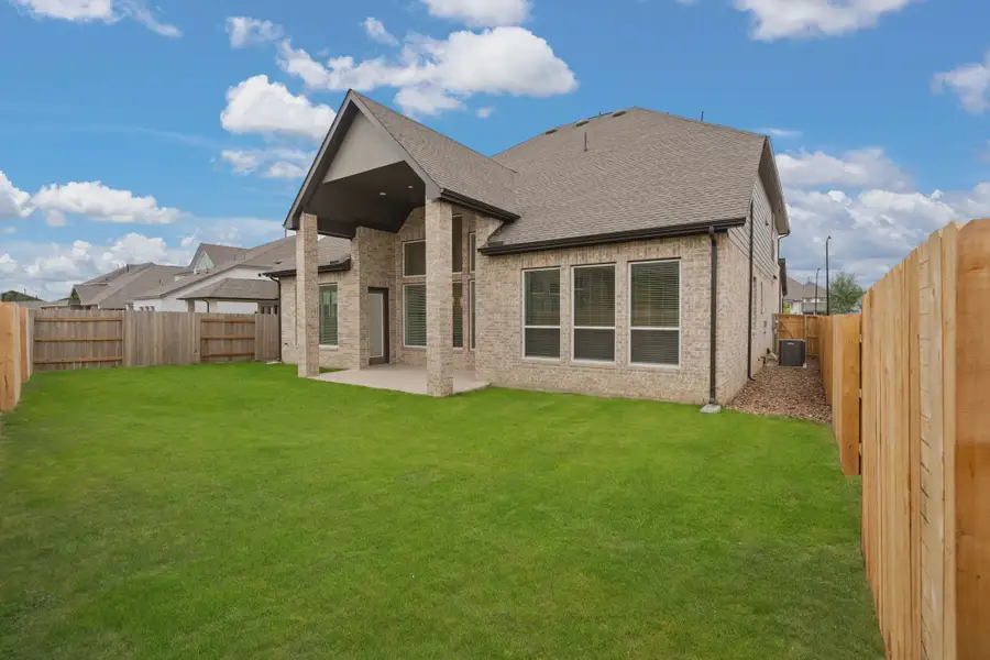 Representative exterior details of a home built from the Waterford by Chesmar Homes in Brookewater 60's, Rosenberg (Image 4).