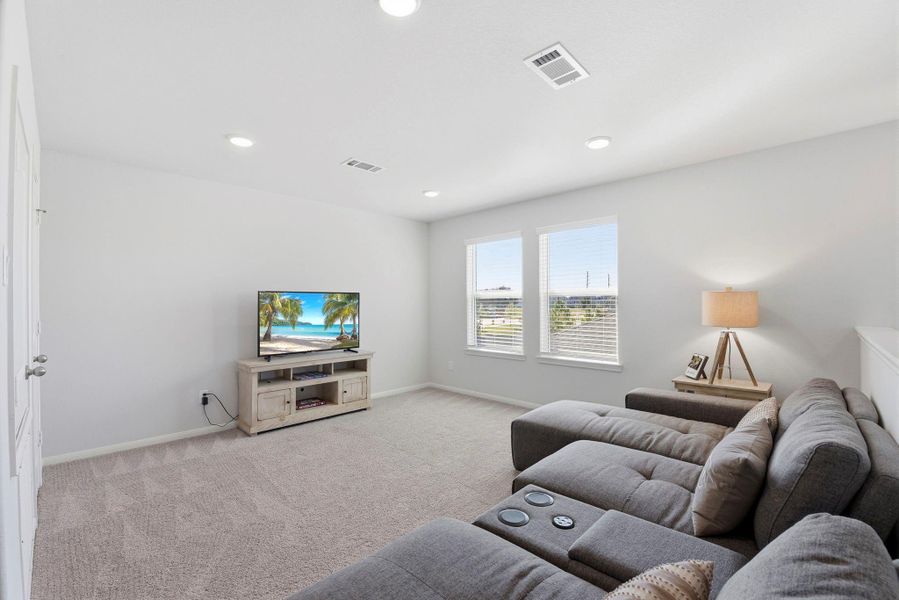 Furnished interior view inside a new home in Haven at Kieth Harrow, Katy (Image 24).