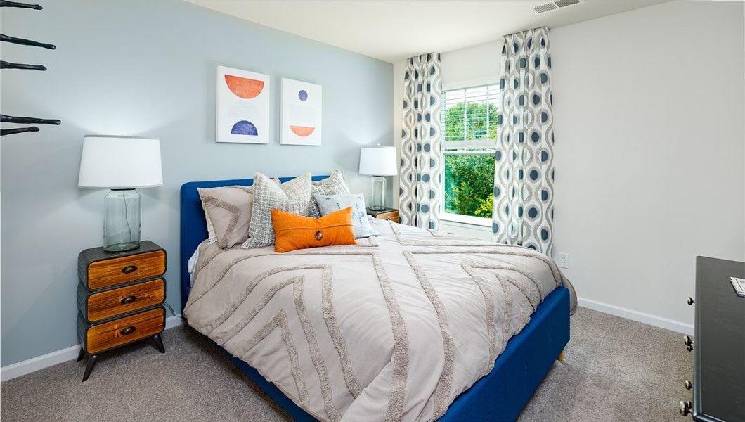 Furnished interior view inside a new home in Cardinal Creek, Charlotte (Image 31).