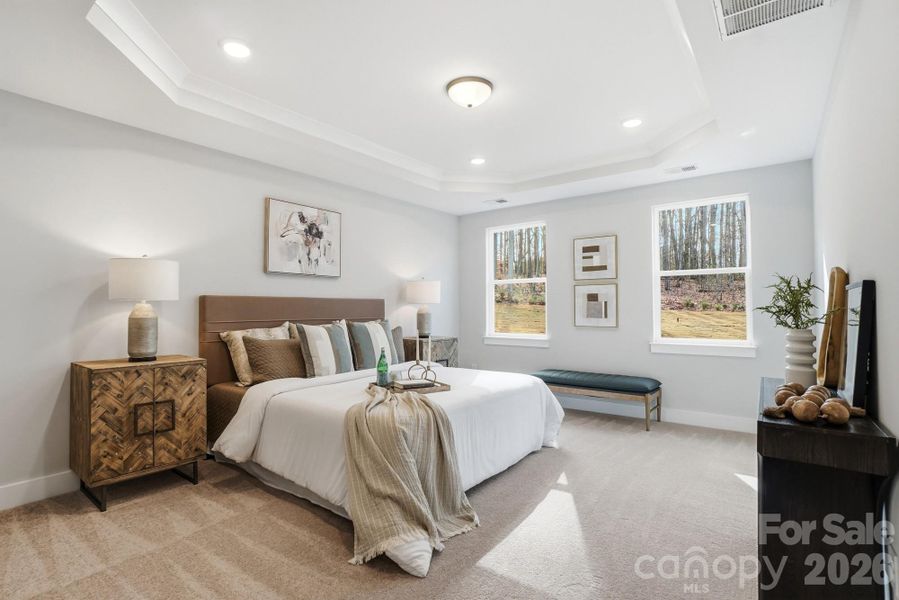 Furnished interior view inside a new home in Villas at Prestwick, Mooresville (Image 8).