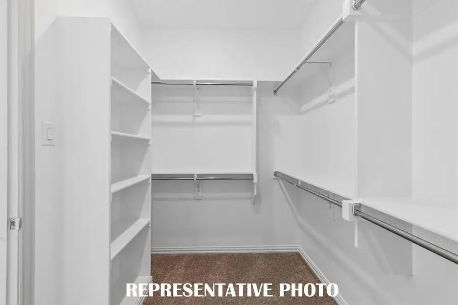 A dream owner's closet in a dreamy owner's suite! REPRESENTATIVE PHOTO A dream owner's closet in a dreamy owner's suite! REPRESENTATIVE PHOTO