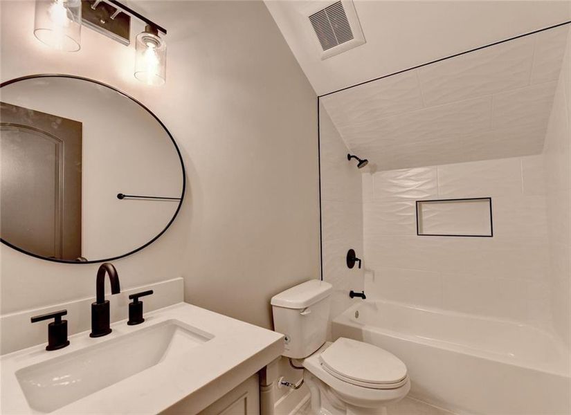 Furnished interior view inside a new home in , Atlanta (Image 30).