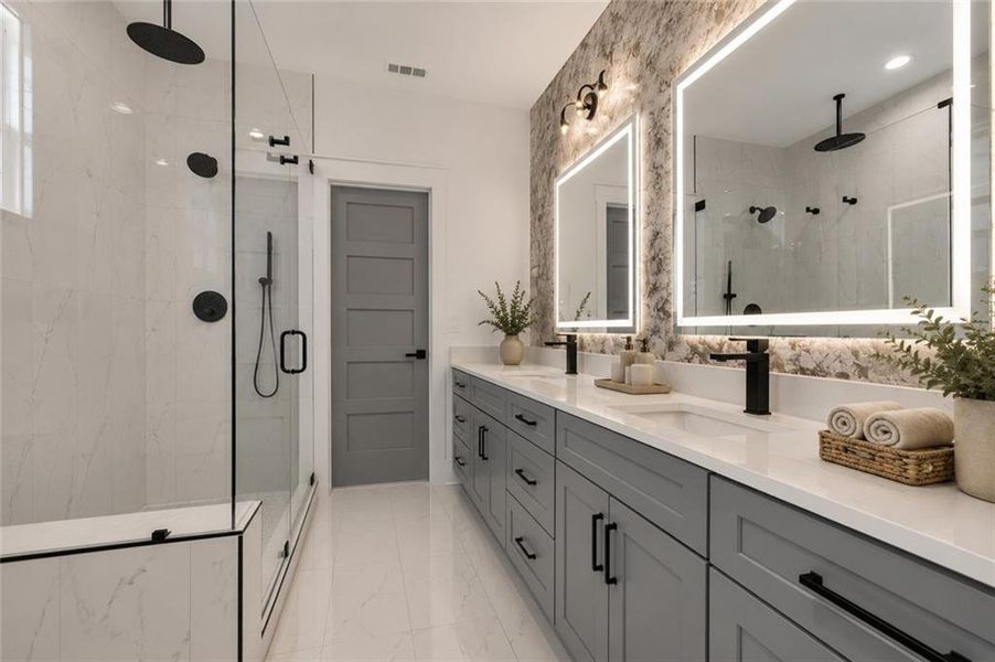 Furnished interior view inside a new home in , Jefferson (Image 40).