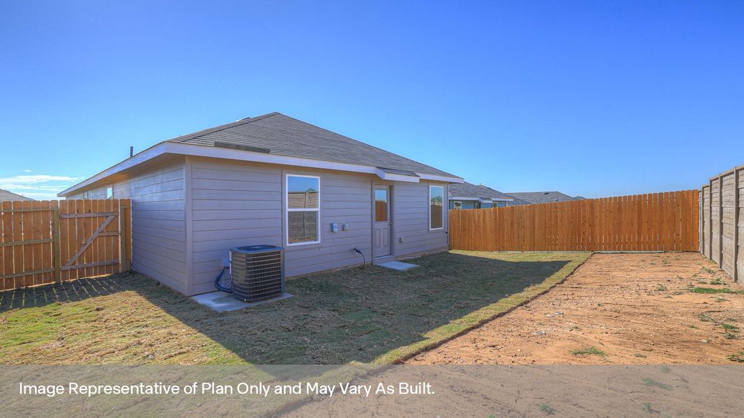 Exterior details and patio area of a home in Bollinger, Uhland (Image 3).