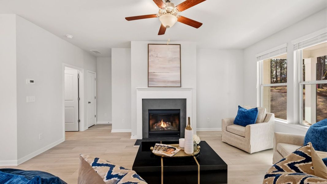 Representative furnished interior of a home built from the Lassiter by DRB Homes in Hamilton Lakes, Lawrenceville (Image 27).