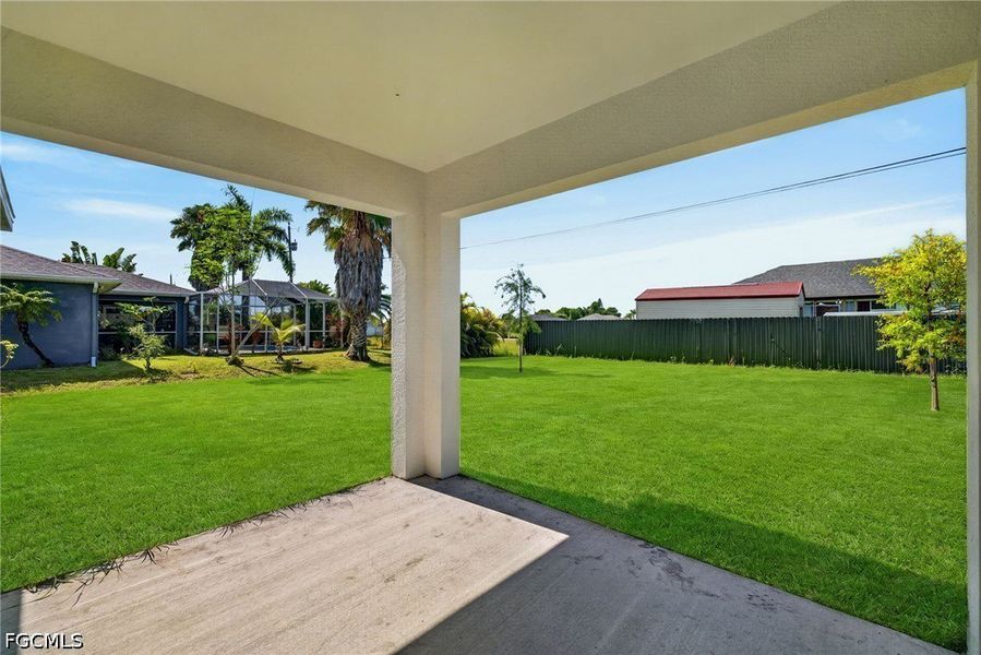 Exterior details and patio area of a home in Cape Coral, Cape Coral (Image 18). Exterior details and patio area of a home in Cape Coral, Cape Coral (Image 18).