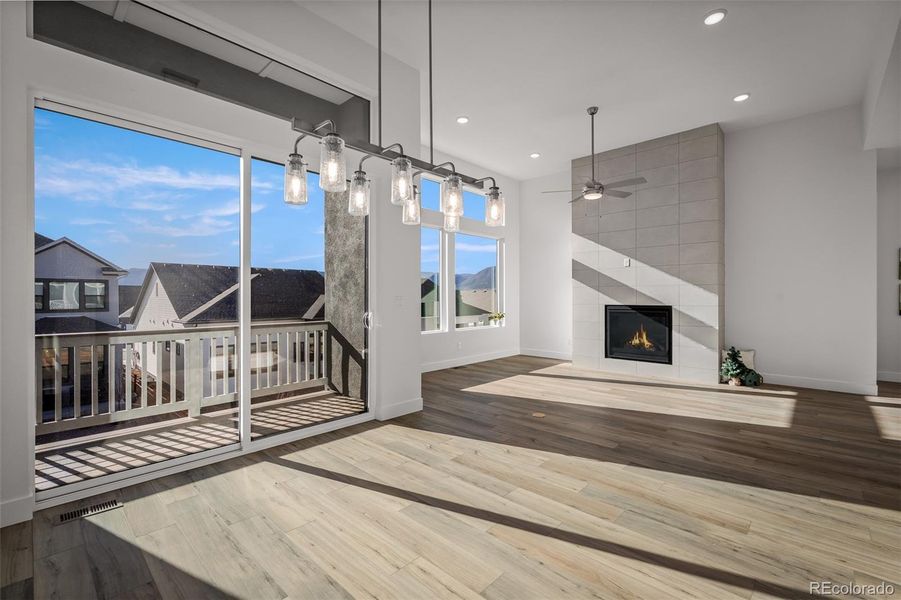 Spacious, unfurnished interior of a new home in Cloverleaf - Pinnacle Collection, Monument (Image 40).