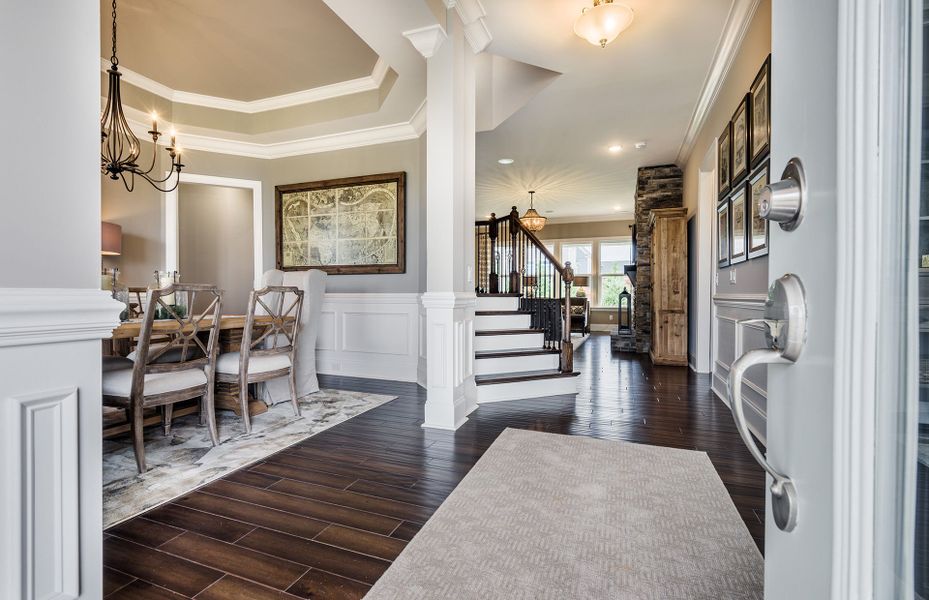 Entry in new home construction at Willow Ridge Nolensville (Williamson County)