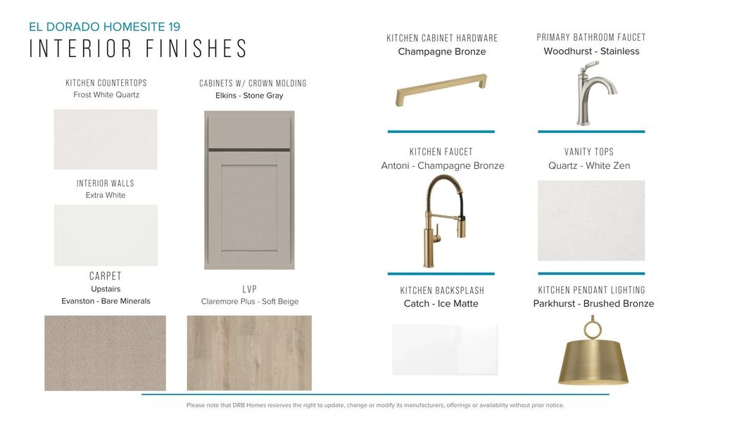 Furnished interior view inside a new home in El Dorado, Spartanburg (Image 16).