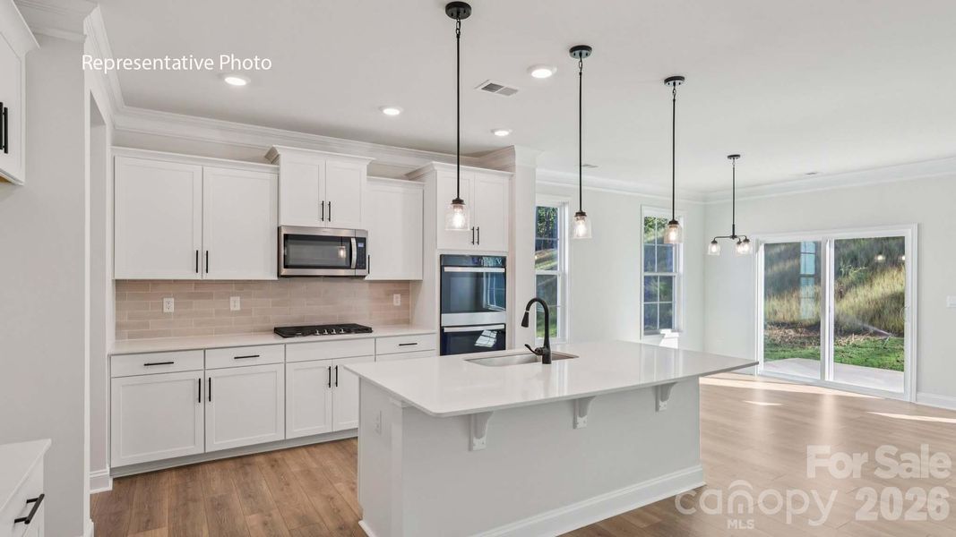 Furnished interior view inside a new home in Sanctuary at Southgate, Indian Trail (Image 6).