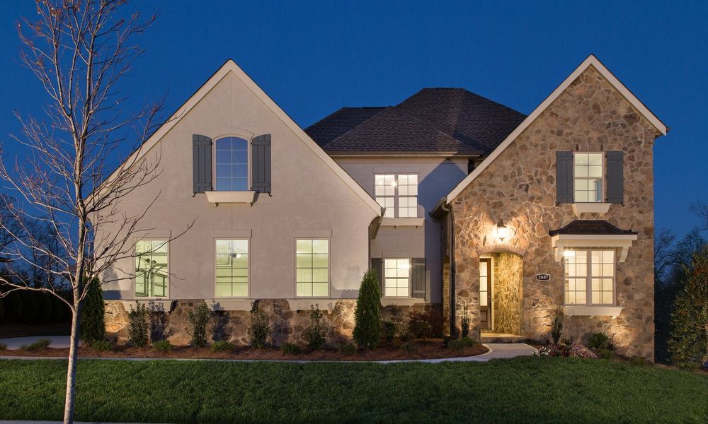 Representative exterior photo of a completed home built from the Huntley by Classica Homes in Riverchase Estates, Lancaster, SC (Image 28).