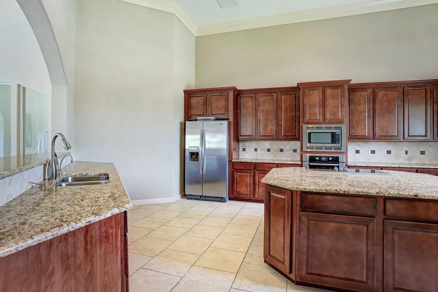 The clubhouse host a kitchen, perfect for gatherings.