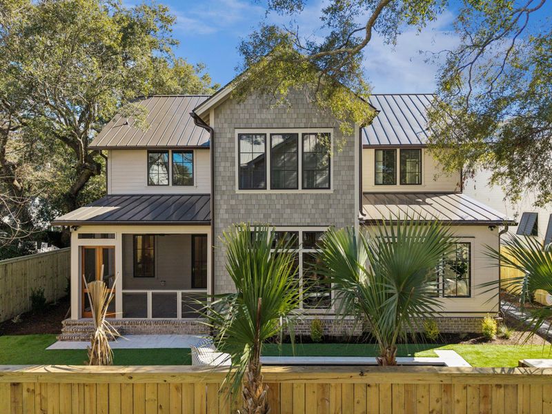 Front exterior of a new home in , Mount Pleasant, SC, highlighting curb appeal (Image 32). Front exterior of a new home in , Mount Pleasant, SC, highlighting curb appeal (Image 32).