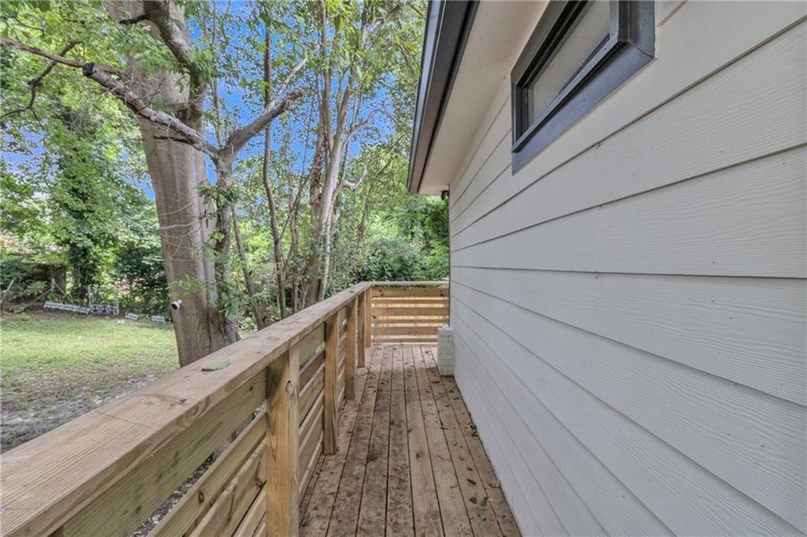 Exterior details and patio area of a home in , Atlanta (Image 3).