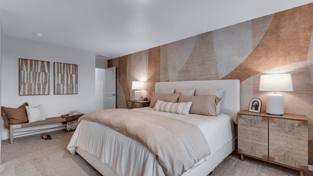 Furnished interior view inside a new home in Settlers Crossing, Commerce City (Image 10).
