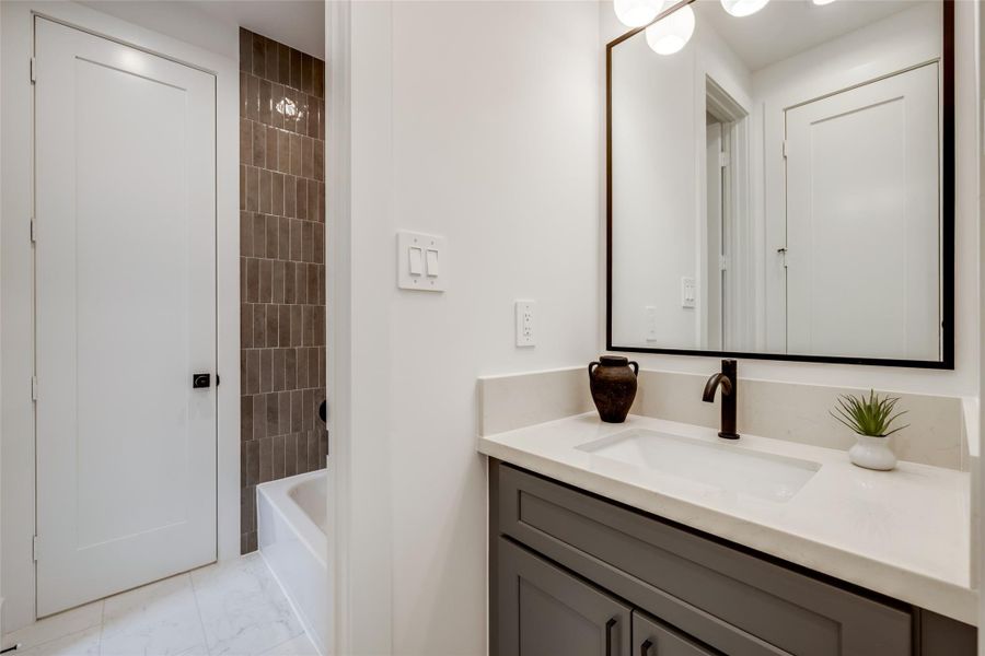 Furnished interior view inside a new home in , Houston (Image 24).