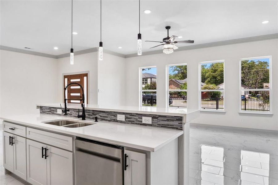 Furnished interior view inside a new home in , Dallas (Image 5). Furnished interior view inside a new home in , Dallas (Image 5).