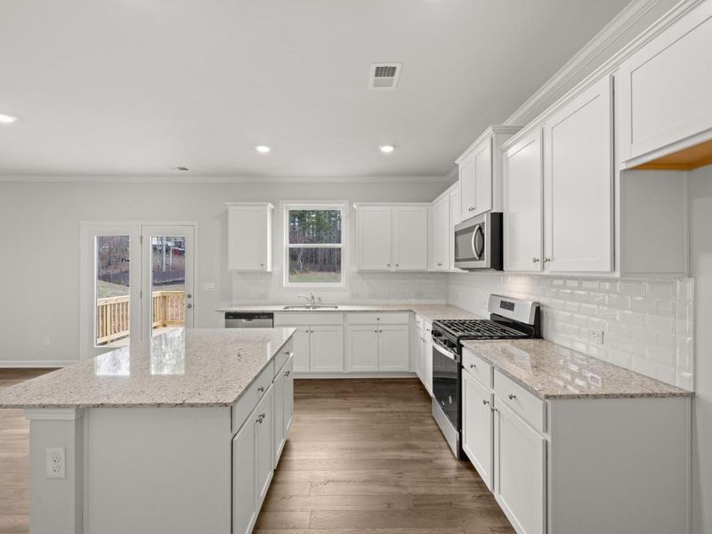 Furnished interior view inside a new home in Thompson Ridge, Dallas (Image 5). Furnished interior view inside a new home in Thompson Ridge, Dallas (Image 5).