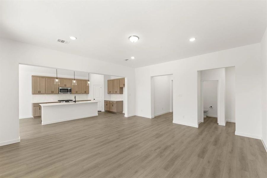 Open Kitchen-Living Room featuring the Artisan Collection