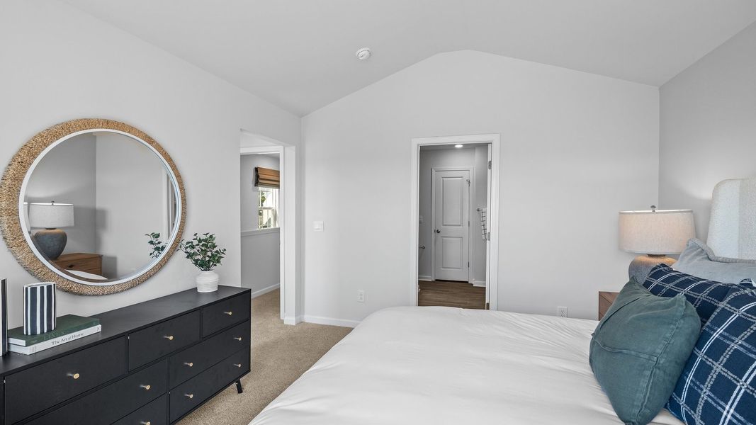 Furnished interior view inside a new home in The Townes at Ridgewood Farms, Winterville (Image 14).