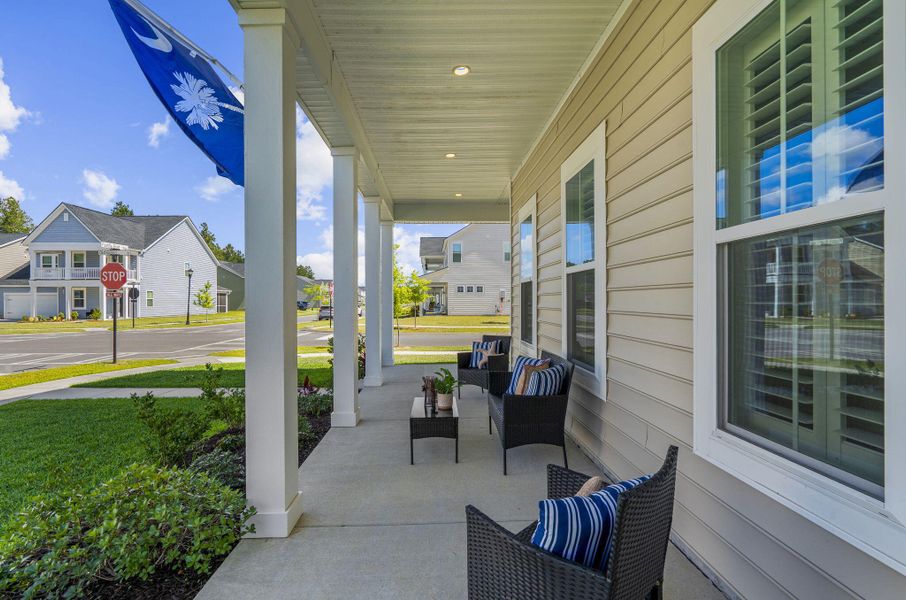 Exterior details and patio area of a home in , Summerville (Image 34).
