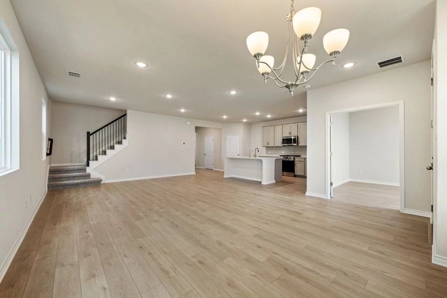 Spacious, unfurnished interior of a new home in The Cottages at Lariat, Liberty Hill (Image 34).