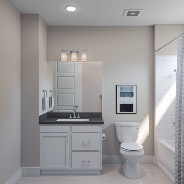 Furnished interior view inside a new home in Harvest Green, Richmond (Image 17).