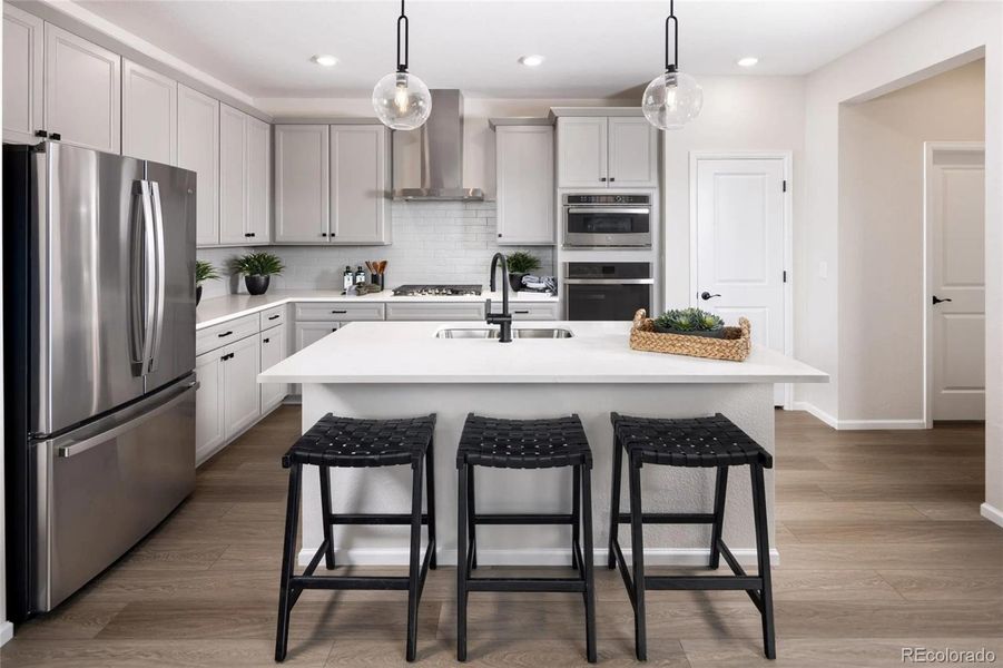 Furnished interior view inside a new home in , Littleton (Image 6).