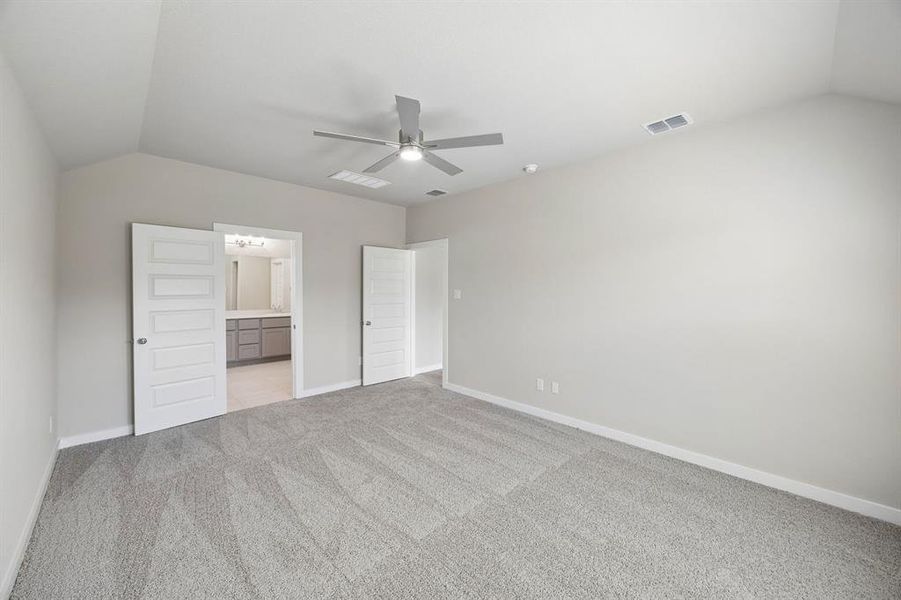 Primary Suite in the Emmy II home plan by Trophy Signature Homes - REPRESENTATIVE PHOTO