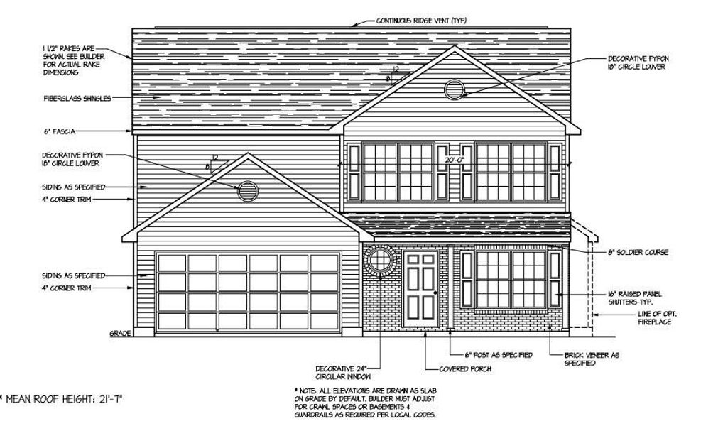 Exterior rendering of this home design in , Pageland, SC (Image 5).