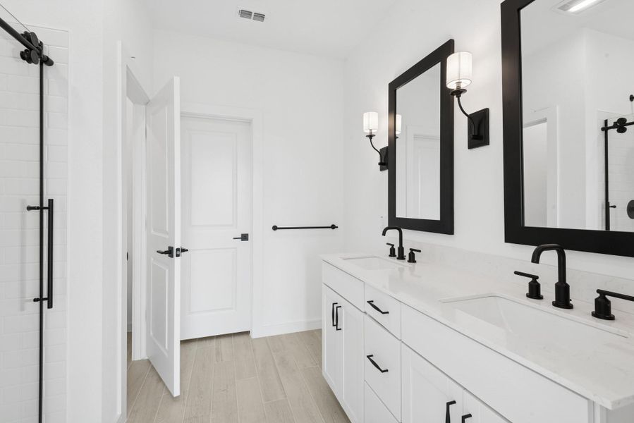 Serene primary bath (*Photo not of actual home and used for illustration purposes only.)