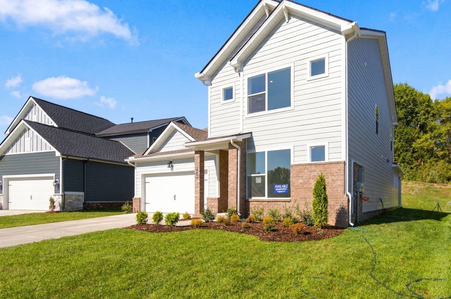 Front exterior of a new home in Hidden Springs - The Village Collection, Smyrna, TN, highlighting curb appeal (Image 2).