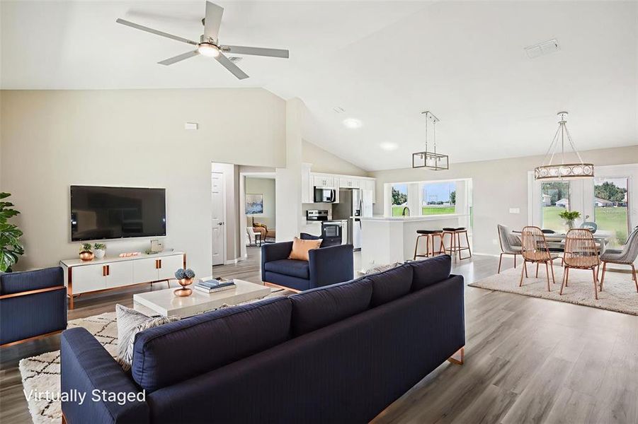 Furnished interior view inside a new home in , Bushnell (Image 9). Furnished interior view inside a new home in , Bushnell (Image 9).