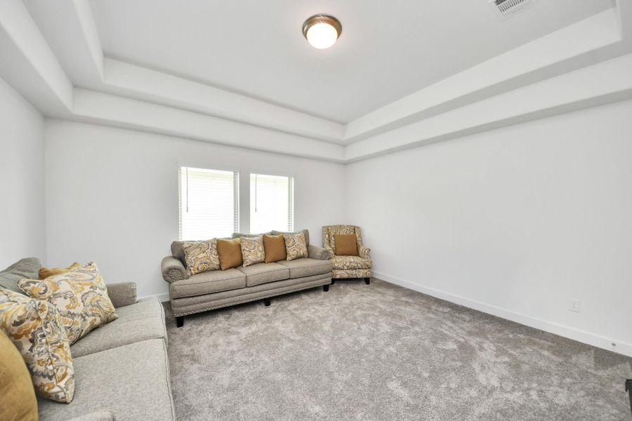 Furnished interior view inside a new home in Legacy Prairie at Katy Court, Katy (Image 42).